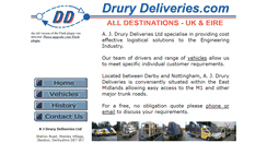 Desktop Screenshot of drurydeliveries.com